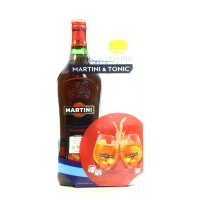 Вермут Martini Rosso напівсолодкий 15% 0.5л + напій-тонік Schweppes tonic 0.5л 