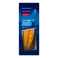 Скумбрія Norven філе-шматок на шкірі х/к 250г