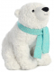 Іграшка Aurora мяка Ведмідь полярний зі шарфом 25см