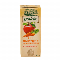 Сік Galicia яблучно-морквяний 0,2л