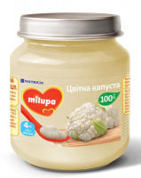 Пюре Nutricia Milupa цвітна капуста 4+ с/б 125г