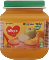 Пюре Nutricia Milupa яблуко і гарбуз с/б 125г 