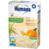 Каша Humana безмолочна рисова з гарбузаом 200г