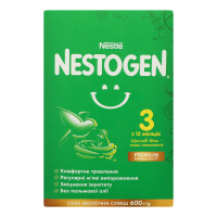 Суміш Nestle Nestogen 3 молочна із пребиотиками 600г 
