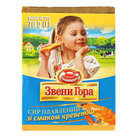 Сир плавлений Звенигора зі см. креветки 70г