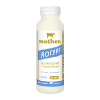 Йогурт Mother безлактозний з пробіотиком 1% 300г х6