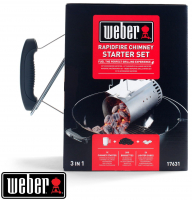 Набір для розпалювання гриля Weber (Стартер, Брикети 2кг, кубики для розпалу 3шт)