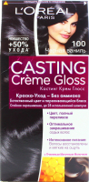 Фарба-догляд для волосся без аміаку L'Oreal Paris Casting Creme Gloss №100 Чорна Ваніль
