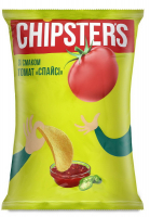 Чіпси Flint Chipster`s хвилясті зі смаком томат спайсі 110г
