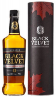 Віскі Black Velvet 40% 0.7л тубус