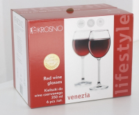 Набір Krosno бокалів для вина 350мл 6шт арт.246284