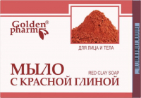 Мило Golden Pharm із червоною глиною 70г