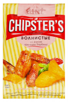 Чіпси Chipster`s хвилясті зі смаком крилець барбекю 70г х30
