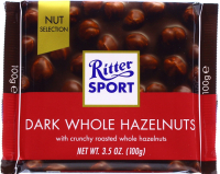 Шоколад Ritter Sport темний з лісовими горіхами 100г
