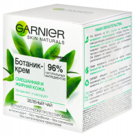 Ботанік-крем для комбінованої та жирної шкіри обличчя Garnier Skin Naturals Зелений чай, 50 мл