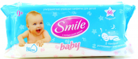 Дитячі серветки вологі гігієнічні Smile Baby, 66 шт.