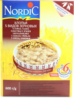 Пластівці Nordic 5 видів зернових 600г