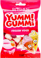 Цукерки Roshen Yumm!Gummi Frozen Yogo 70г