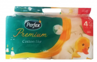 Туалетний папір Perfex Premium Cotton Like Білий, 8 шт.