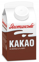 Какао Яготинське на молоці 3,2% пюр 450г