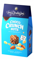 Цукерки Millennium Choco crunch арахіс, рис. кульки 100г