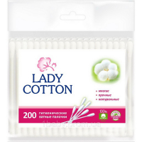 Ватні палички гігієнічні Lady Cotton, 200 шт.