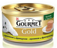 Корм Gourmet Gold для котів з кроликом по-франц. 85г