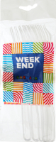 Виделки Week End пластикові прозорі 10шт. 100234