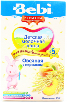 Каша Kolinska Bebi Premium вівсяна з персиком 250г 
