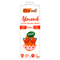 Молоко рослинне EcoMil з мигдалю без цукру 1л