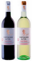 Вино Chevalier du Val набір напівсолодке біле\\червоне 2* 0.75л 