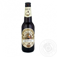 Пиво Mur Blonde beer крафт пшеничне світле нефільтроване 4,9% 350мл 