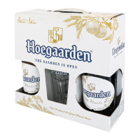 Набір пиво 2ХHoegaarden Wit Blanche світле 4.7% 0.75л + келих 0,33л