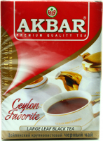 Чай Akbar цейлонський крупнолистовий чорний 100г х20