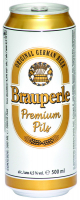 Пиво Brauperle Premium Pils з/б 0,5л