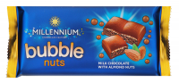 Шоколад Millennium Bubble nuts молочний пористий з мигдал 70г х5
