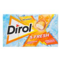 Жув.гумка Dirol X-Fresh мандаринова свіжість 18г х12