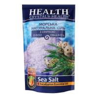 Сіль морська натуральна для ванн Crystals Health Евкаліпт, 500 г