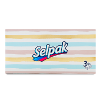 Серветки косметичні Selpak Super Soft 21,5*21см 3шар. 50 шт.