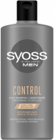 Шампунь-кондиціонер для нормального та сухого волосся Syoss Men для чоловіків Control 2in1, 440 мл