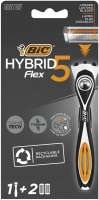 Станок для гоління BIC Hybrid 5 Flex 1ручка + 2шт