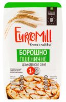 Борошно EuroMill пшеничне цільнозернове сіяне 1кг