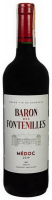 Вино Baron des Fontenilles Medoc 2019 0.75л