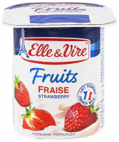Десерт Elle&Vire Fruits молочний з полуницею 125г