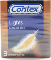Презервативи латексні Contex Lights Ultra Thin, 3 шт.