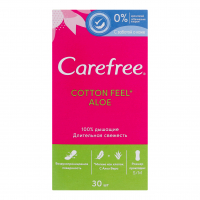 Прокладки Carefree Cotton Feel Aloe щоденні 30шт