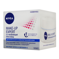Крем-флюїд для нормальної та комбінованої шкіри обличчя Nivea Make-Up Expert Зволожуючий, 50 мл