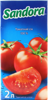 Сік Сандора томатний з сіллю 2л х6