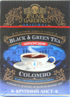 Чай Sun Garden чорний та зелений Colombo Mix 100г 