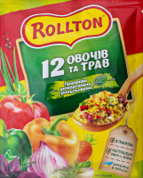 Приправа Роллтон 12 овочів та трав 60г 